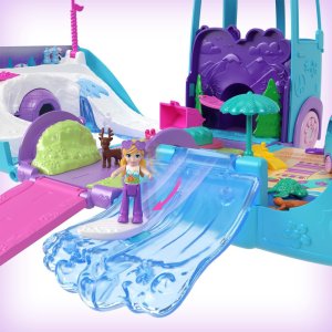 Mattel Polly Pocket Podróżny van Kamper z transformacją + akcesoria (JCC22) 4