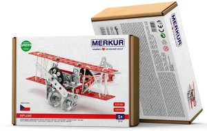 Klocki metalowe Merkur 051 - Samolot dwupłatowiec, 148 el. 5516 MERKUR 1