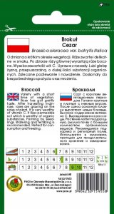 PNOS Nasiona warzyw | Brokuł Cezar | Opakowanie 2g 2