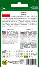 PNOS Nasiona warzyw | Brokuł Cezar | Opakowanie 2g 3