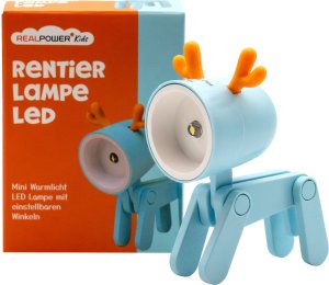 Realpower RealPower LED-Tier latarka kieszonkowa Blue deer 2