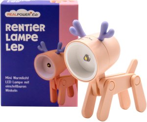 RealPower LED-Tier Taschenlampe Pink deer 2