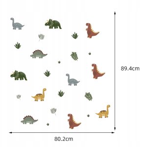 ROOM Decor SIPO-WS63051 NAKLEJKI NA ŚCIANĘ MINI DINOZAURY 6
