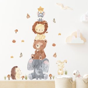 ROOM Decor SIPO-WS63043 NAKLEJKI NA ŚCIANĘ PIRAMIDA ZWIERZĘ 4