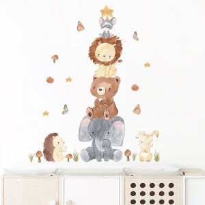 ROOM Decor SIPO-WS63043 NAKLEJKI NA ŚCIANĘ PIRAMIDA ZWIERZĘ 6