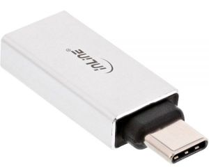 Adapter USB InLine USB-C - USB Srebrny  (35801) 1