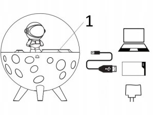 TECKIN MARY`S LAMPKA NOCNA LED KSIĘŻYC BIAŁY - MW61055 4