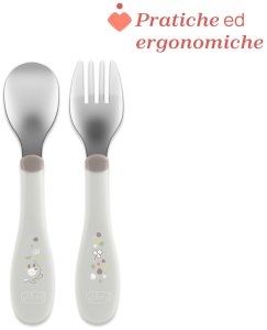 Chicco CHICCO-1610215-SZTUĆCE METALOWE 18M+      PINK 3