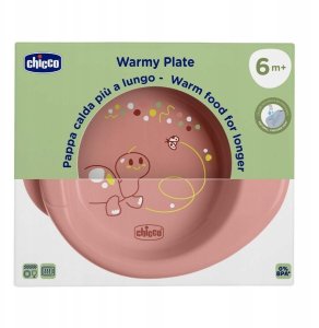 CHICCO-1600015-TALERZ PODGRZEWANY RÓŻOWY  6M+ 1