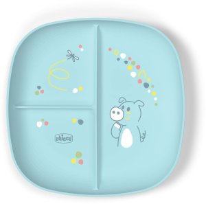 CHICCO-1600325-3-DZIELNY TALERZ           NIEBIESKI 18M+ 1