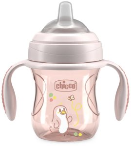 CHICCO-691115-PIERWSZY KUBEK TRENINGOWY   Z MIEKKIM USTNIKIEM 1