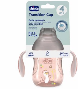 Chicco Kubek treningowy z miękkim ustnik 200ml beż 4m+ (691115) 2