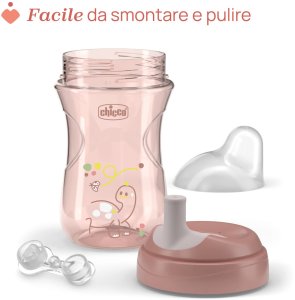 CHICCO-694115-KUBEK NIEKAPEK Z USTNIKIEM  W KSZTAŁCIE S 6
