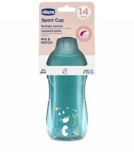 CHICCO-699125-KUBEK NIEKAPEK TERMICZNY ZE SŁOMKĄ 266M 11