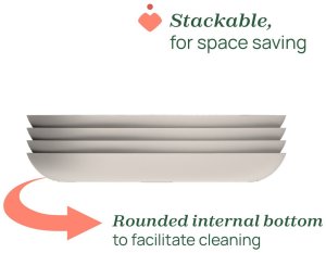 CHICCO-1600315- 3-DZIELNY TALERZ RÓŻOWY   8M+ 4