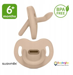 Canpol SUAVINEX - 308637-SMOCZEK 100% SILIKONOWY ANATOMICZNY SX PRO/6-18M/BEŻOWY/COLOUR ESSENCE 2