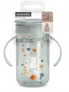 SUAVINEX - 402793-KUBEK TRENINGOWY 360*   340ML/NIEKAPEK/12M+/MIĘTOWY/WONDERLAND 2