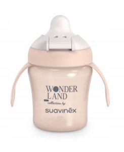 SUAVINEX - 402788-KUBEK DO NAUKI PICIA    200ML/NIEKAPEK/6M+/RÓŻOWY/WONDERLAND 3