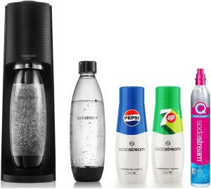 Saturator Sodastream Terra + 2 butelki + gaz Czarny + syrop Pepsi, 7Up 1