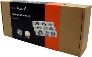 REALPOWER Heizungslüfter HL-3,3er Set mit 3 Ventilatoren 1