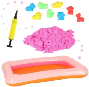 Kinetinis smėlis kibirėlyje, 1 kg, mėlynas 4