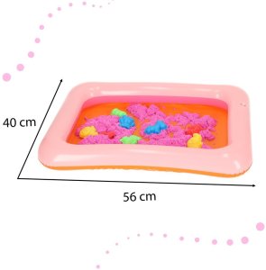 Kinetinis smėlis kibirėlyje, 1 kg, mėlynas 5