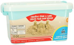 Kinetinis smėlis kibirėlyje, 1 kg, mėlynas 8