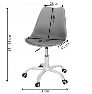 Krzesło biurowe Biuro kėdė Springos HF0022, pilka 15