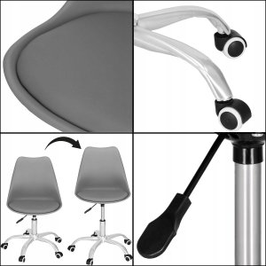 Krzesło biurowe Biuro kėdė Springos HF0022, pilka 7