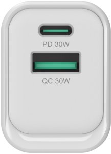 CONCEPTRONIC Ladegerät 2Port  33W,1xUSB-C,1xUSB-A       weiß 2