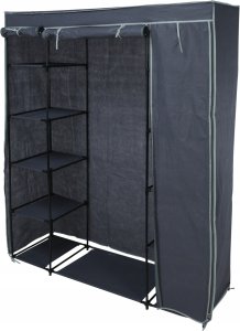 Medžiaginė spinta Storage Solutions, 141x45x167 cm, pilka 1