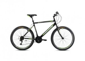 Kalnų dviratis Capriolo MTB Passion M, 26", juodas/žalias 1