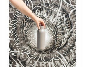 Quokka Solid - Butelka termiczna ze stali nierdzewnej 510 ml (Grey) 5