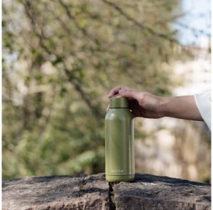 Quokka Solid - Butelka termiczna ze stali nierdzewnej 510 ml (Olive Green) 4