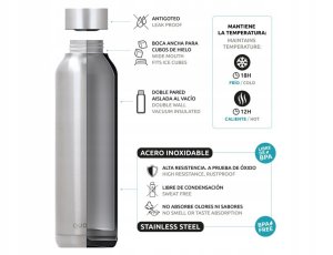 Quokka Solid - Butelka termiczna ze stali nierdzewnej 510 ml (Light Yellow) 6