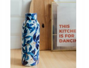 Quokka Solid - Butelka termiczna ze stali nierdzewnej 510 ml (Blue Hibiscus) 2