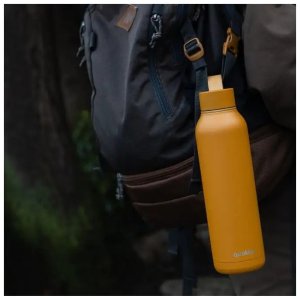 Quokka Quokka Solid With Strap - Butelka termiczna ze stali nierdzewnej 630 ml z paskiem (Mustard) 2