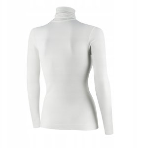 LS1627W Koszulka damska z golfem COMFORT MERINO kremowy L 2