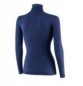 LS1627W Koszulka damska z golfem COMFORT MERINO granatowy L 2