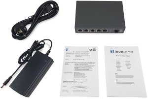 Switch LevelOne Switch 6x GE GEP-0625 2.5GbE 57W 8xPoE+ sw 10