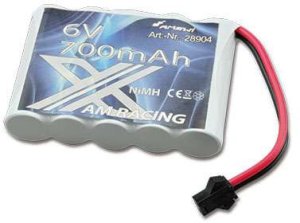 Amewi Zubehör Ni-Mh Akku 6V 700MAH HBX-Stecker 1