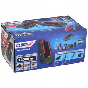 URZÄDZENIE ROZRUCHOWE POWERBANK 12000 MAH LCD 7