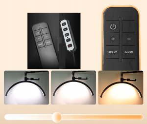 Lampa Led Kosmetyczna Bezcieniowa Moon Do Makijażu Paznokci Rzęs 45w +pilot / Gx580pro Biały 9