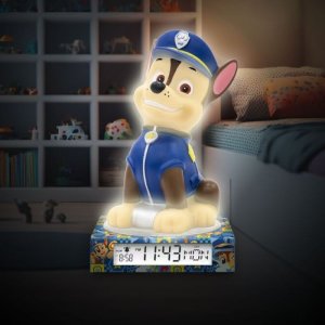 KIDS Lampka Nocna Z Budzikiem Zegar Data Budzik Ekran Lcd Paw Patrol / Psi Patrol / Pw19972 3