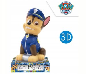 KIDS Lampka Nocna Z Budzikiem Zegar Data Budzik Ekran Lcd Paw Patrol / Psi Patrol / Pw19972 5