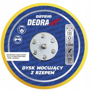 Dysk mocujący z rzepem 125mm do polerek mimośrodowych 1