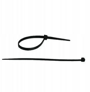 Nylonowe opaski zaciskowe czarne 4,8x300mm (100szt.) 2