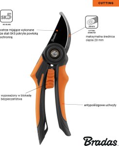 Sekator Bradas V-SERIES nożycowy 2