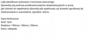 LEJEK  PLASTIKOWY UNIWERSANY 3szt. 2