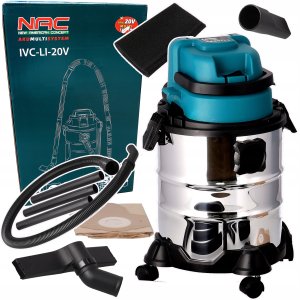 Odkurzacz przemysłowy NAC ODKURZACZ WARSZTATOWY 20L 20V BEZ AKUM. I ŁADOWARKI 5